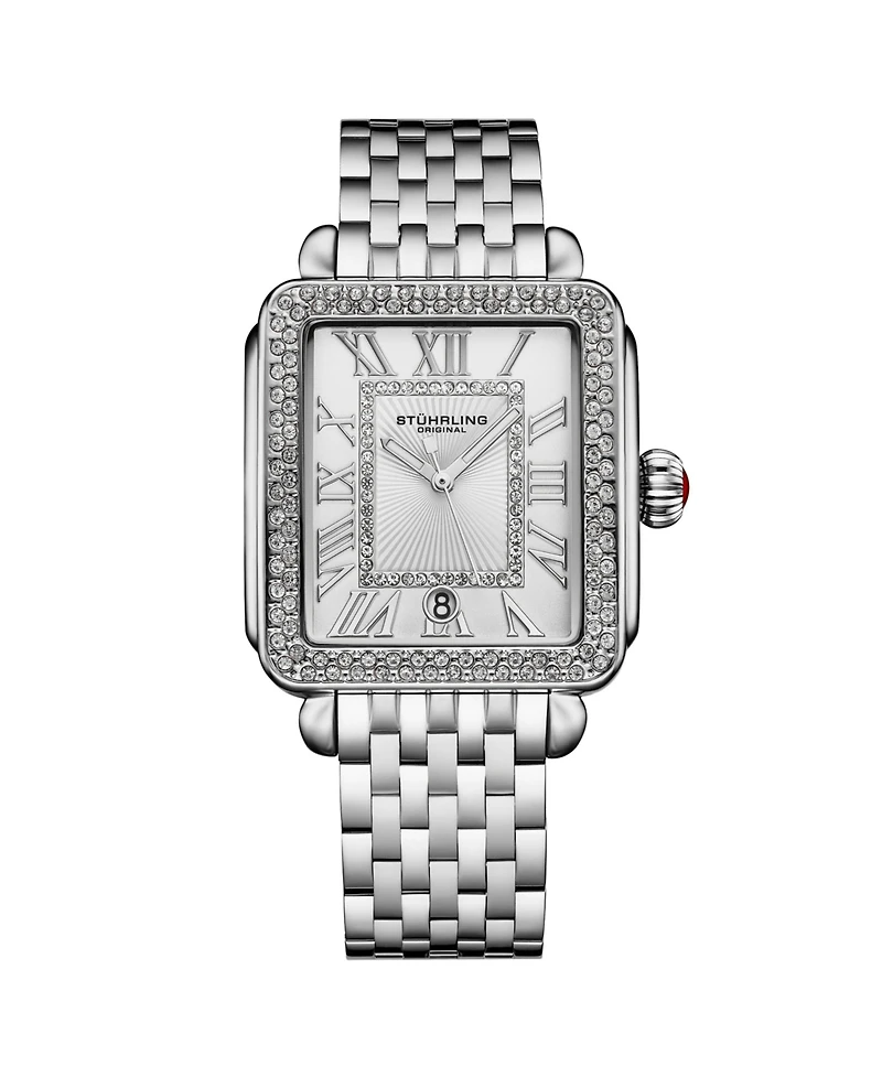 Stuhrling VivreLuxe 34mm Rectangle Ladies Quartz Fashion Watch
