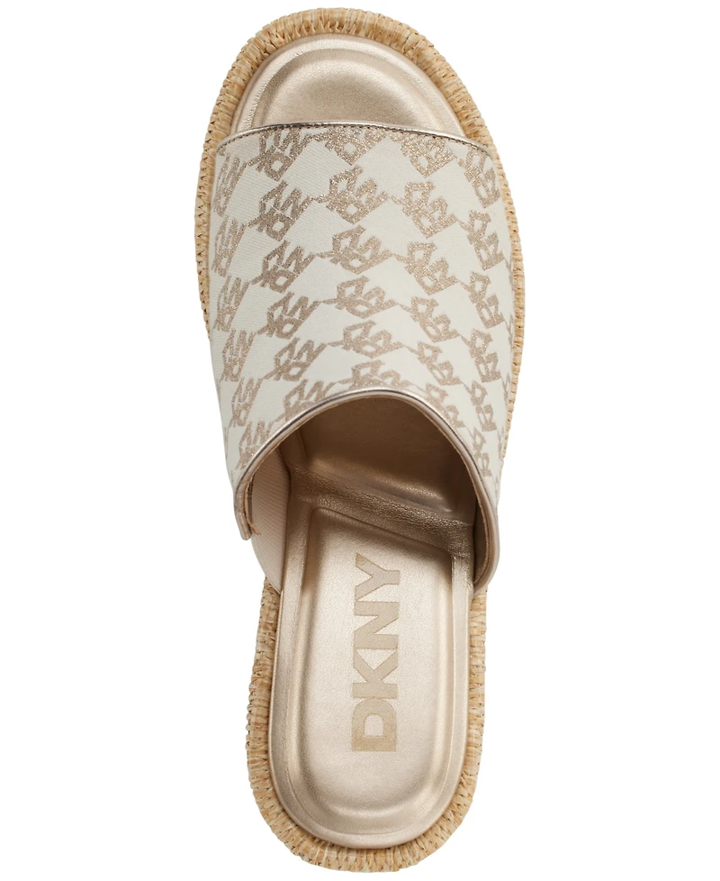 Dkny Women's Conrad Slip-On Wedge Sandals
