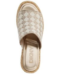 Dkny Women's Conrad Slip-On Wedge Sandals