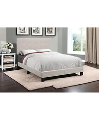 Upholstered Tufted Bed Frame for Cozy and Elegant Bedroom Setup