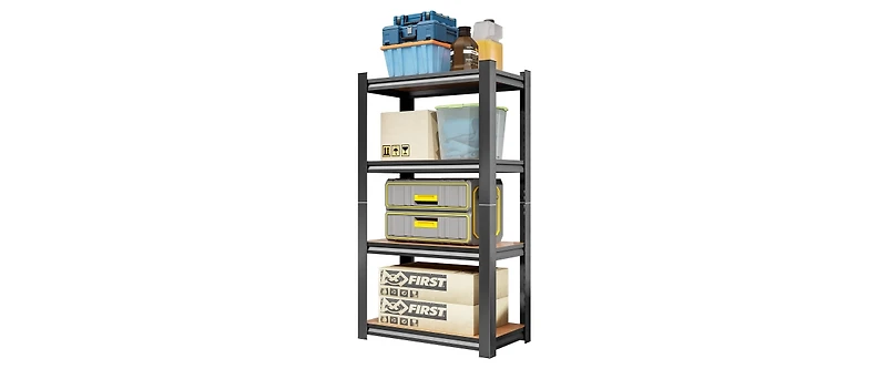 Adjustable Shelves Heavy Duty Storage Rack Shelving Unit Storage Shelf Steel Garage Utility Rack 4-Shelf