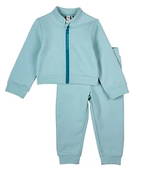 MeMoi Baby Boys 2 Piece Cotton Rich Full Zip Jacket and Pants Set