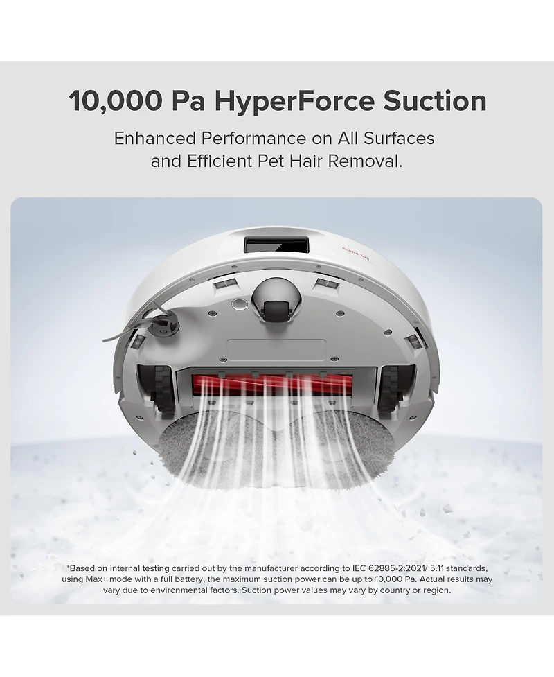 Roborock Qr 798 Robot Vacuum and Mop – Building on Qrevo Pro, Featuring 10,000 Pa Suction, Sgs Certified 0% Hair Tangling Side Brush, Self-Empt