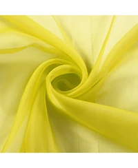 GoodGram Ultra Luxurious Elegant Sheer Grommet Single Curtain Panel - 54 in. W x 84 L, White