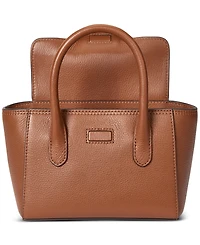 Lauren Ralph Pebbled Leather Small Tanner Satchel