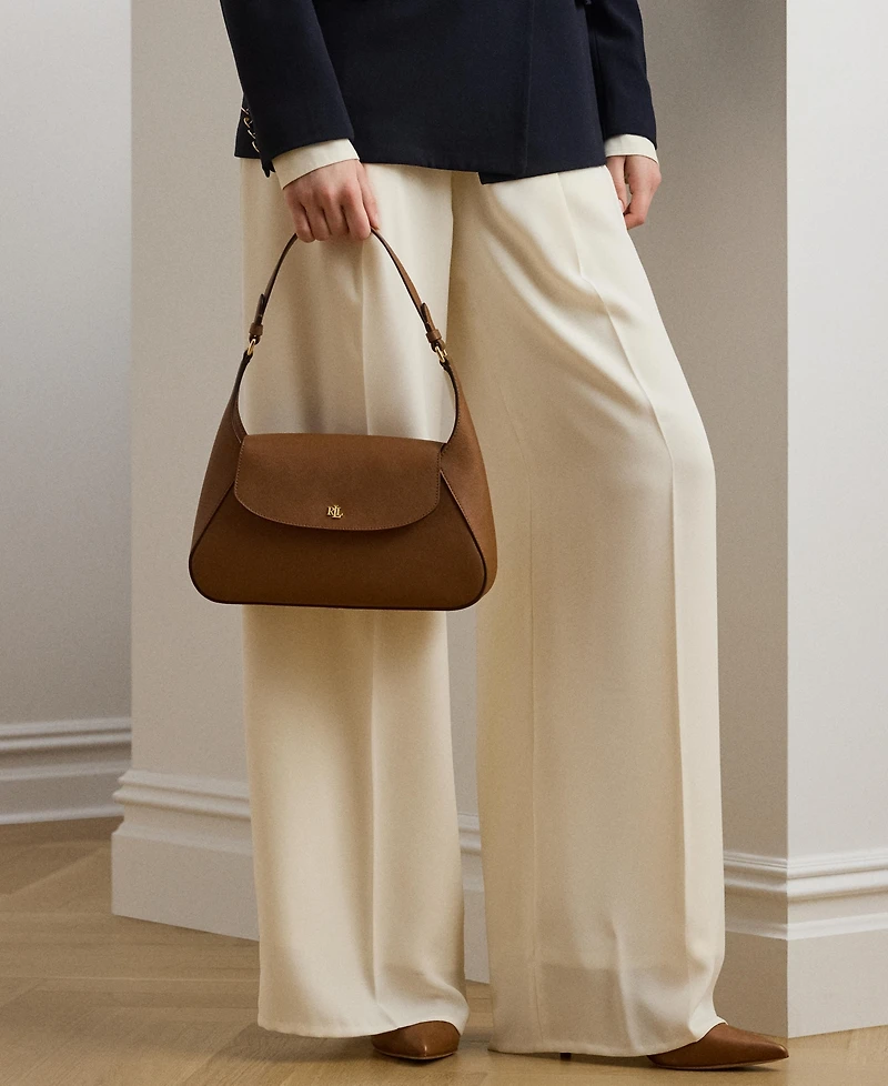 Lauren Ralph Schylar Small Leather Shoulder Bag