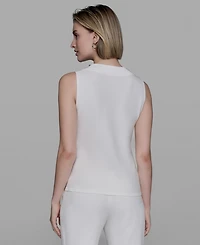 Karl Lagerfeld Paris Women's Embellished Sleeveless Top