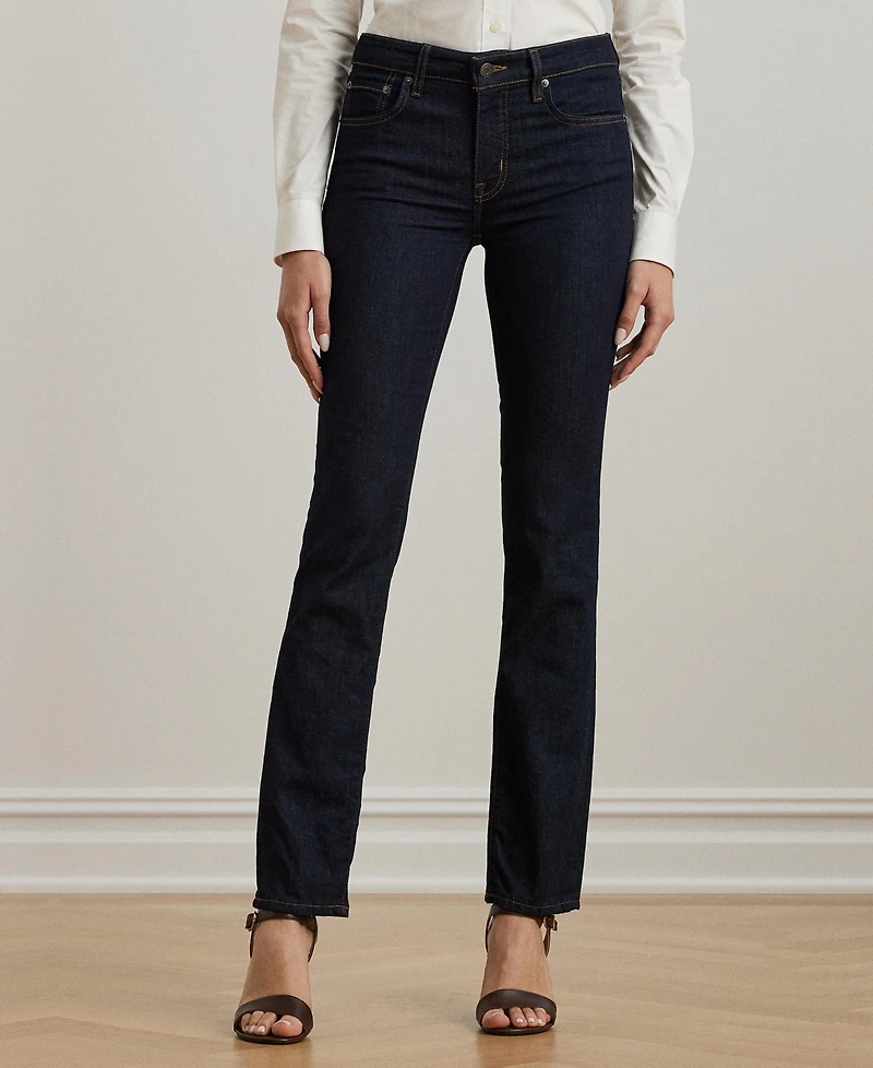 Lauren Ralph Mid-Rise Straight Jean, Regular and Short Lengths