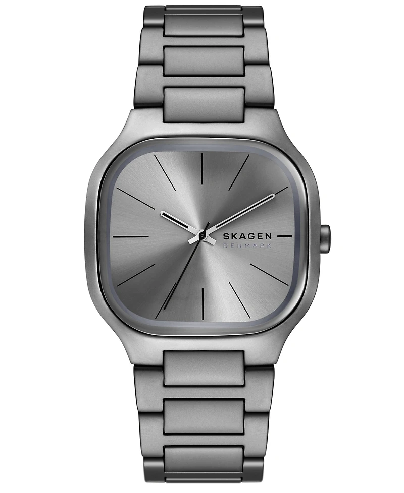 Skagen Men's Mellem Quartz Three-Hand Gray Stainless Steel Watch, 40mm