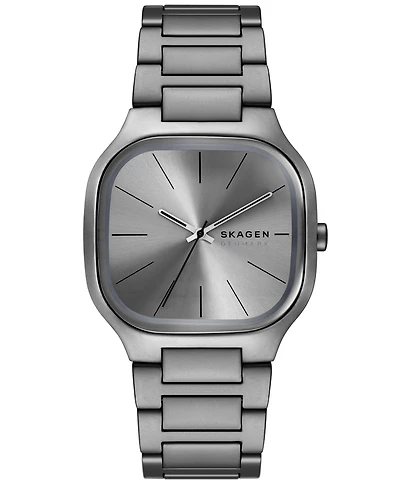 Skagen Men's Mellem Quartz Three-Hand Gray Stainless Steel Watch, 40mm