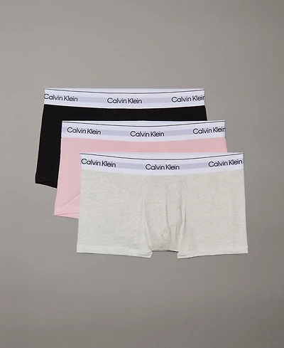 Calvin Klein Men's 3-Pack Icon Stretch Low Rise Trunks