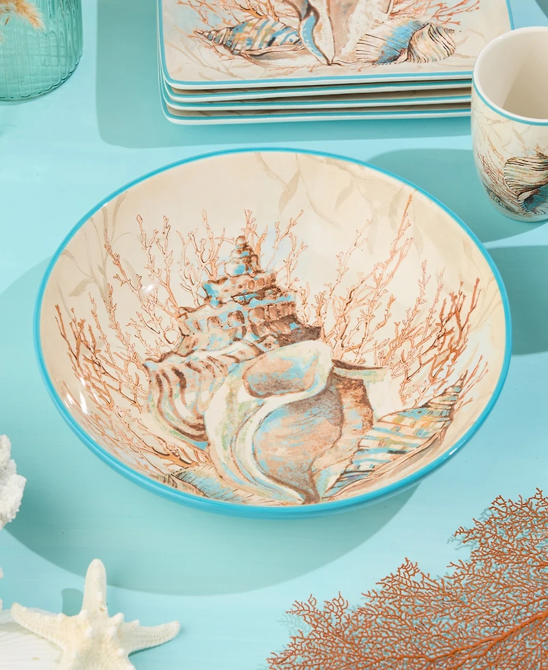 Certified International Escape to the Sea Serving Bowl