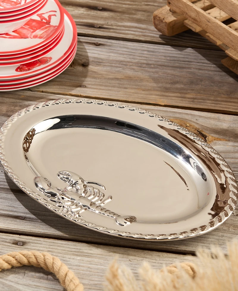 Certified International Silver Plated Lobster Oval Platter