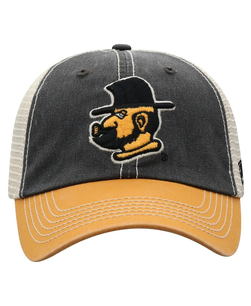 Top of the World Men's Black Appalachian State Mountaineers Off Road Adjustable Trucker Hat