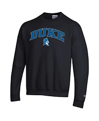 Champion Men's Black Duke Blue Devils Arch Over Logo Pullover Sweatshirt