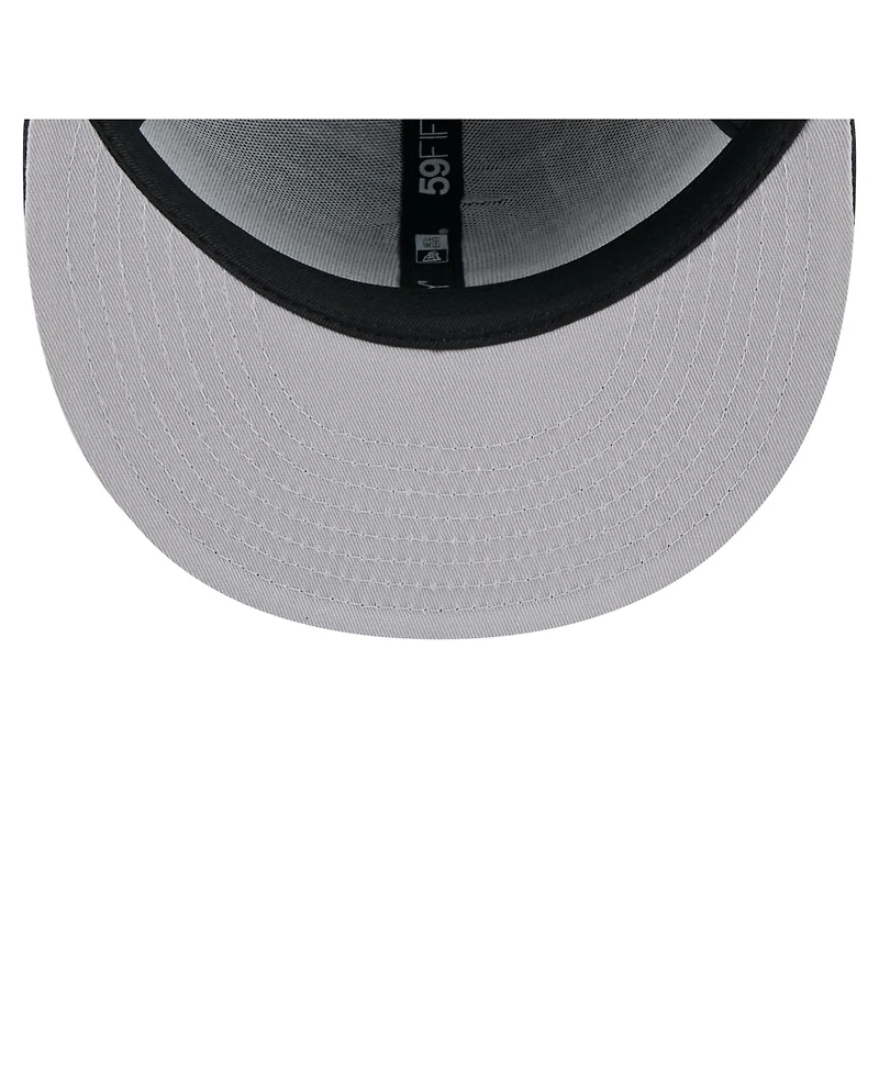 New Era Men's Black Chicago White Sox Yarn Stitch 59FIFTY Fitted Hat