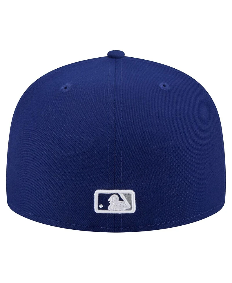 New Era Men's Royal Los Angeles Dodgers Yarn Stitch 59FIFTY Fitted Hat
