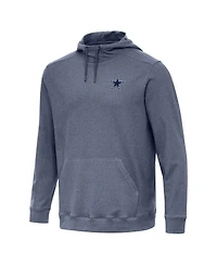 Antigua Men's Heather Navy Dallas Cowboys Cloud Pullover Hoodie