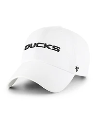 '47 Brand Men's White Oregon Ducks Clean Up Adjustable Hat