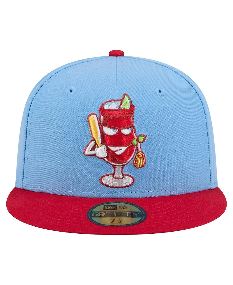 New Era Men's Light Blue/Red Reno Aces Copa de la Diversion 59FIFTY Fitted Hat