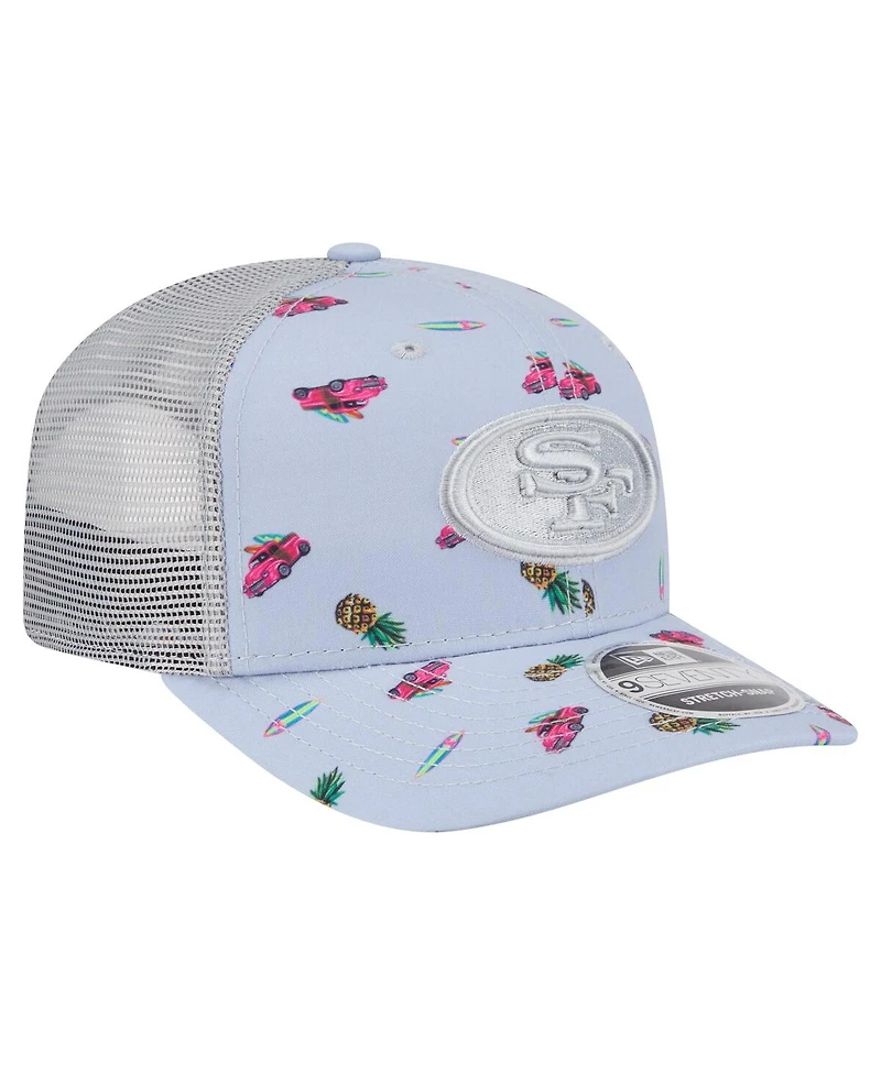 New Era Men's Light Blue San Francisco 49ers Adventure Surfboard 9SEVENTY Adjustable Hat