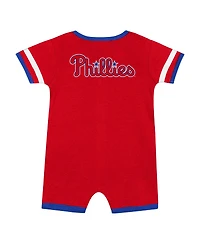 Outerstuff Infant 2-Piece Red Philadelphia Phillies Double Hit Coverall Set