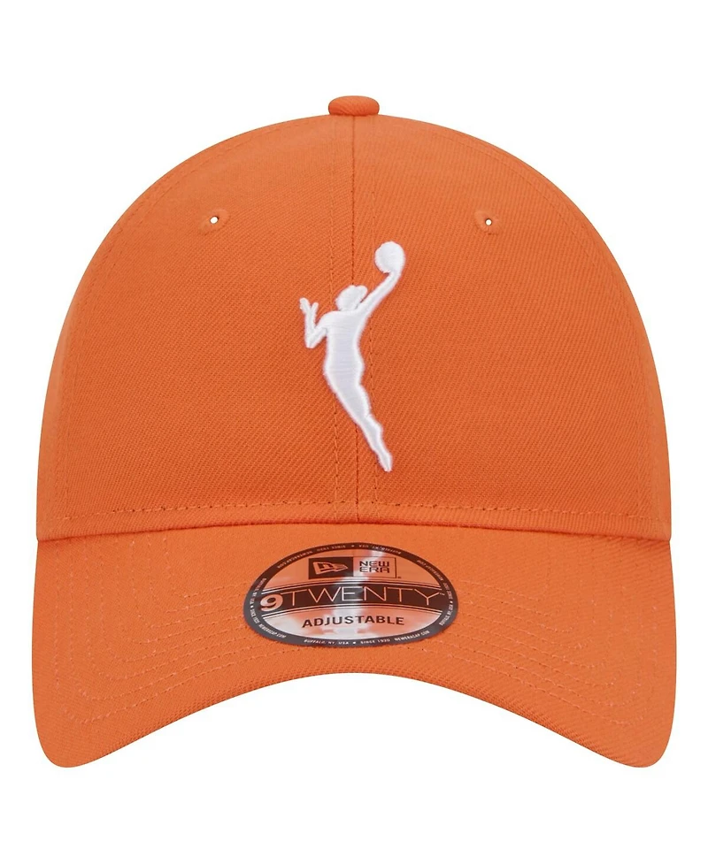 New Era Men's and Women's Orange Wnba Core Logo 9TWENTY Adjustable Hat