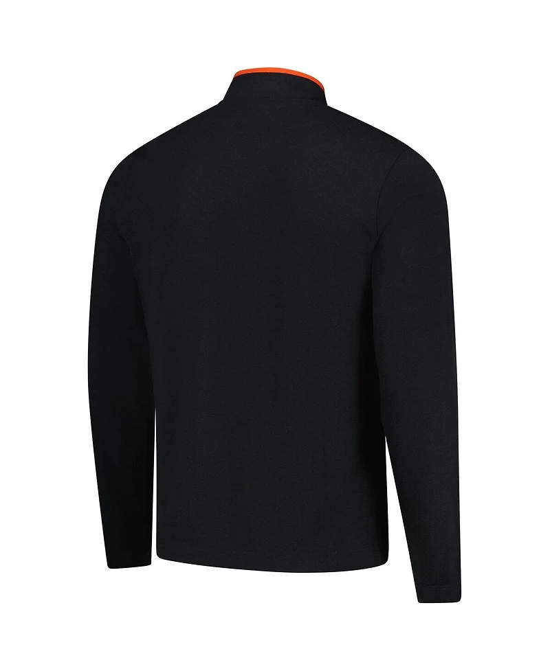 Nike Men's Black Oregon State Beavers Coaches Courtside Basketball Victory Performance Quarter-Zip Top