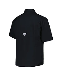 Columbia Men's Black Colorado Rockies Tamiami Omni-Shade Button-Down Shirt