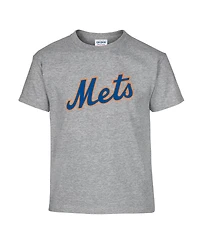 Soft as a Grape Big Boys and Girls Royal/Gray New York Mets T-Shirt, Set of 2