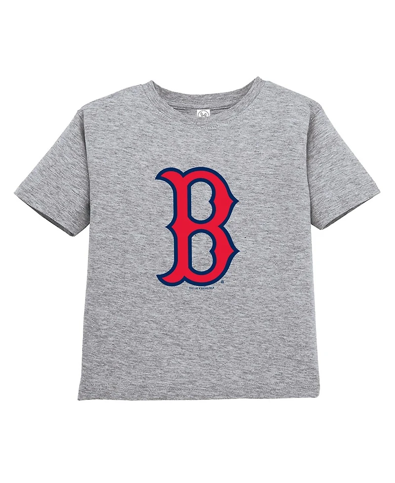 Soft as a Grape Toddler Red/Gray Boston Red Sox Cooperstown Collection T-Shirt, Set of 2