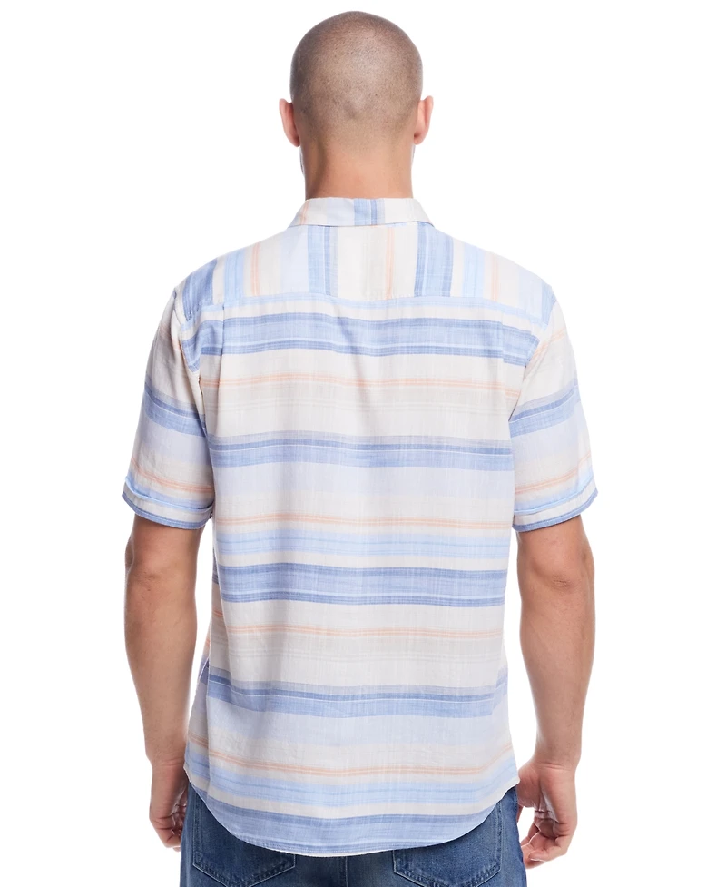 Weatherproof Vintage Men's Twill Stripe Button-Down Shirt