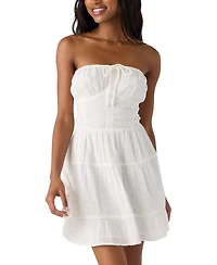 O'Neill Juniors' Naya Cotton Eyelet Strapless Mini Dress