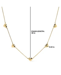 Ana Luisa Heart Necklace - Lev Mini Station Necklace