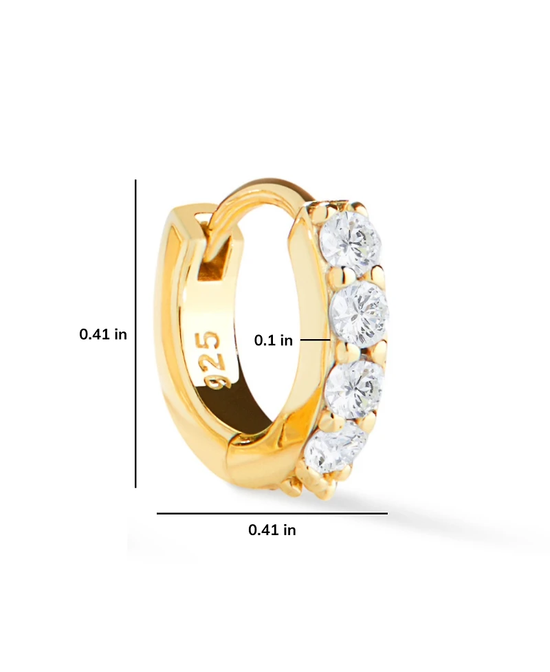 Ana Luisa Huggie Hoop Earrings - Suzanne