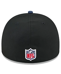 New Era Men's Black/Navy England Patriots 2025 Nfl Draft On Stage A-Frame 59FIFTY Fitted Hat