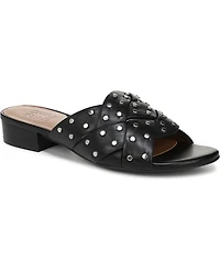 Naturalizer Women's Morena Studded Block Heel Slide Sandals