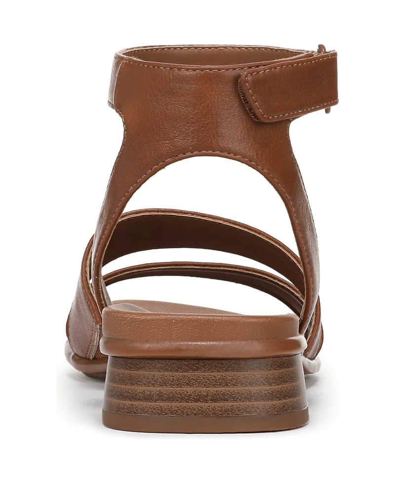 Naturalizer Women's Effie Square Toe Block Heel Flat Sandals