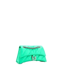 Pre-Owned Balenciaga Small Crush Chain Flap Bag Quilted Crushed Calfskin