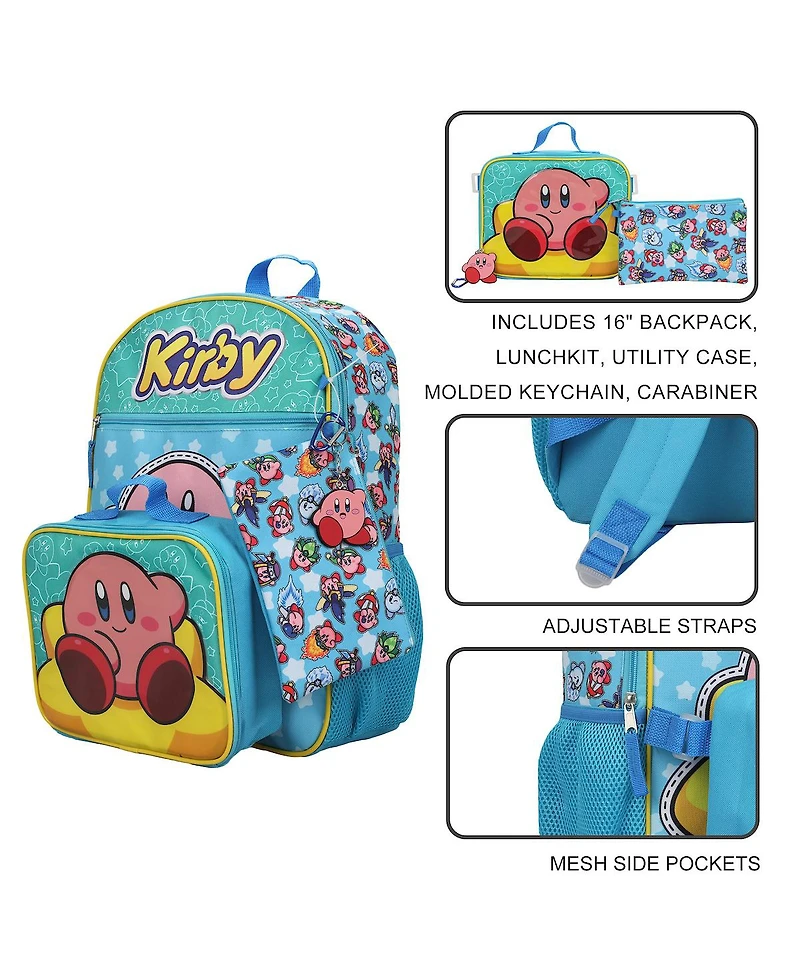 Kirby 5-Piece Backpack Set