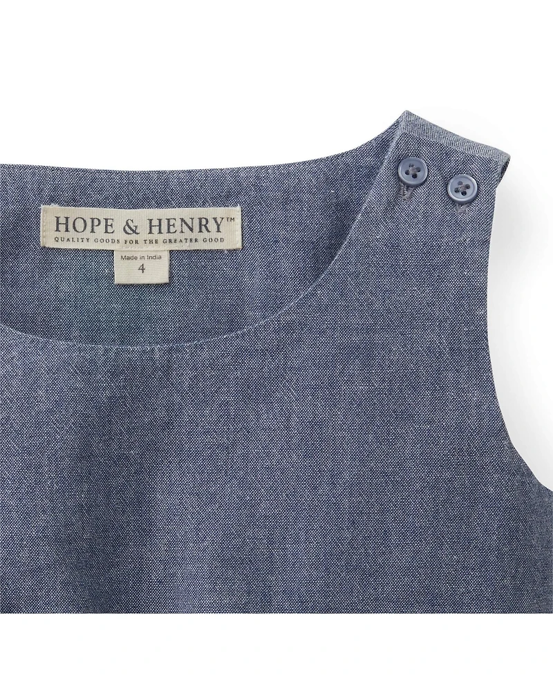 Hope & Henry Baby Girls Tie-Waist Sleeveless Dress