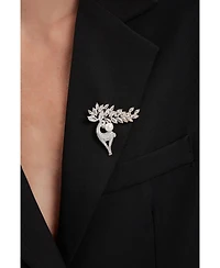 Classicharms Pave and Shell Pearl Reindeer Multi Way Brooch Pendant