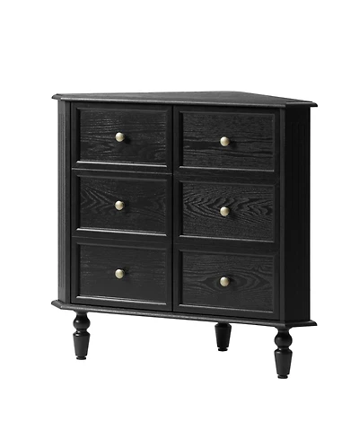 Alex 30"H 2-Door Corner Cabinet