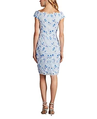 Tadashi Shoji Women's Arid 3D Floral Embroidered Dress