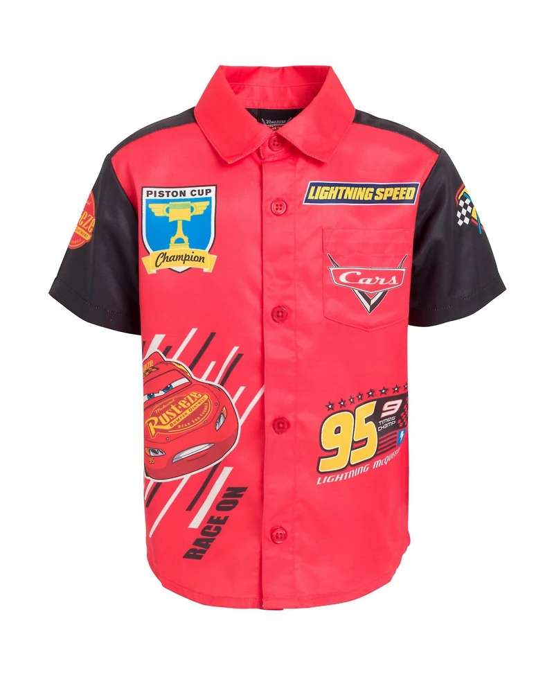 Cars Baby Boys Disney Toy Story Mickey Mouse Nightmare Before Christmas Button Down Shirt