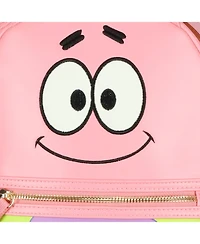 SpongeBob Squarepants Mini Backpack Patrick Embroidered Face Purse Travel Bag