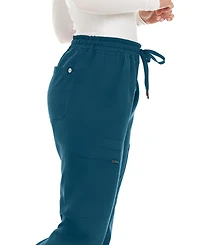 Medichic Women's Seven Pocket Cargo Scrub Pants Joggers with 4-Way Stretch