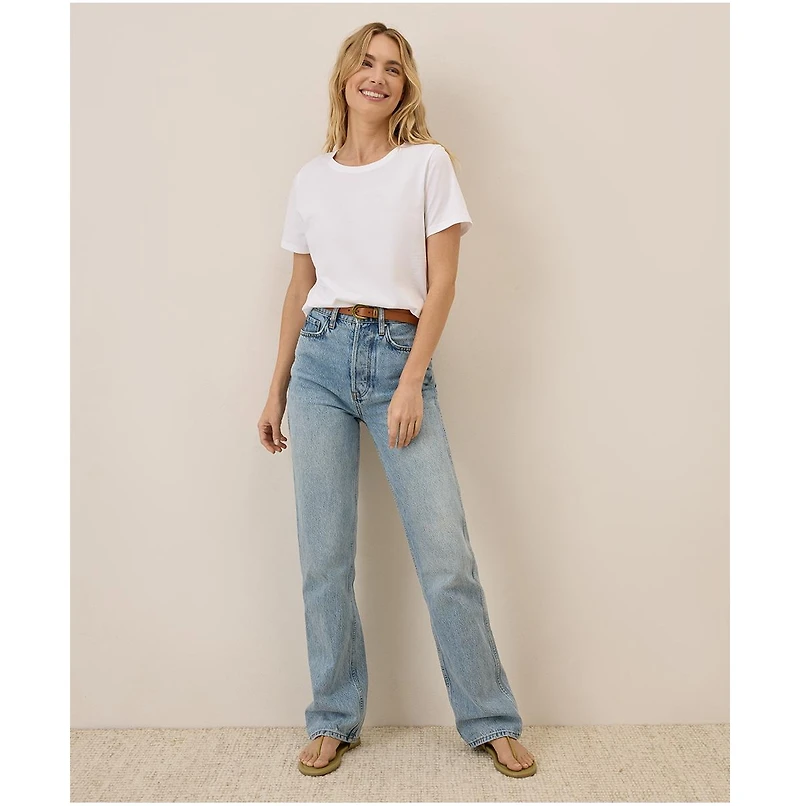 Pact Women's Organic Cotton Luxe Stretch Jersey Tee