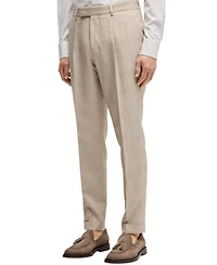 Boss by Hugo Men's Linen-Blend Slim-Fit Checked Suit