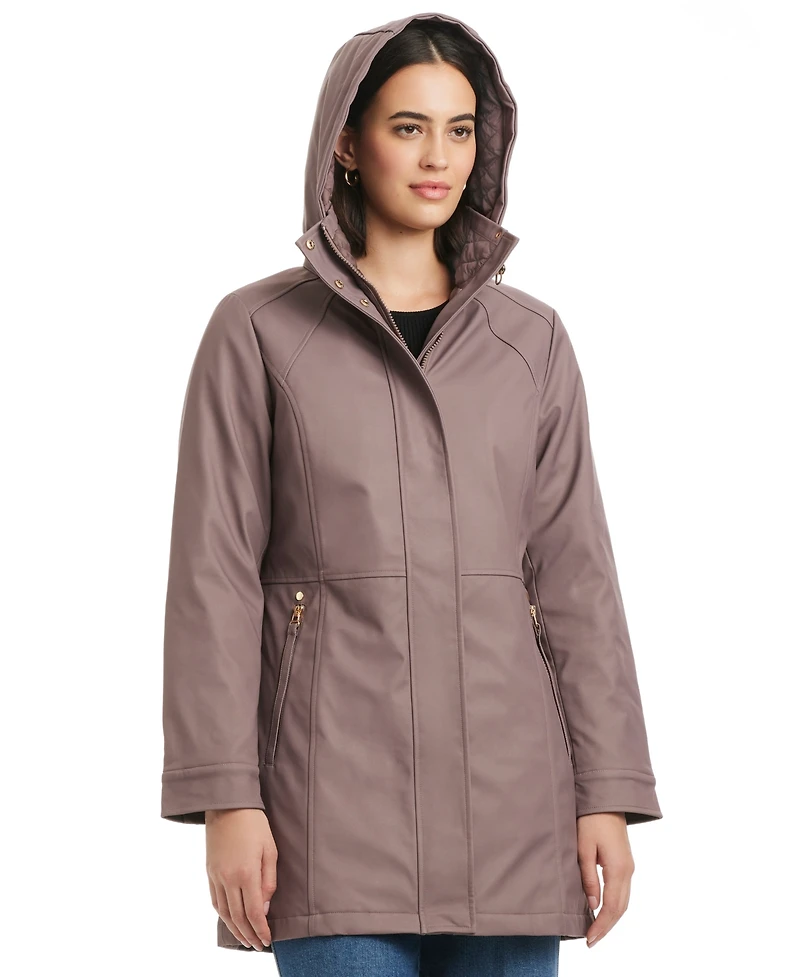 Jones New York Women's Hooded Softshell Coat